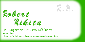 robert mikita business card